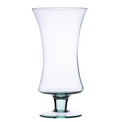 Szklany wazon kielich W-137 H:25cm D:14cm